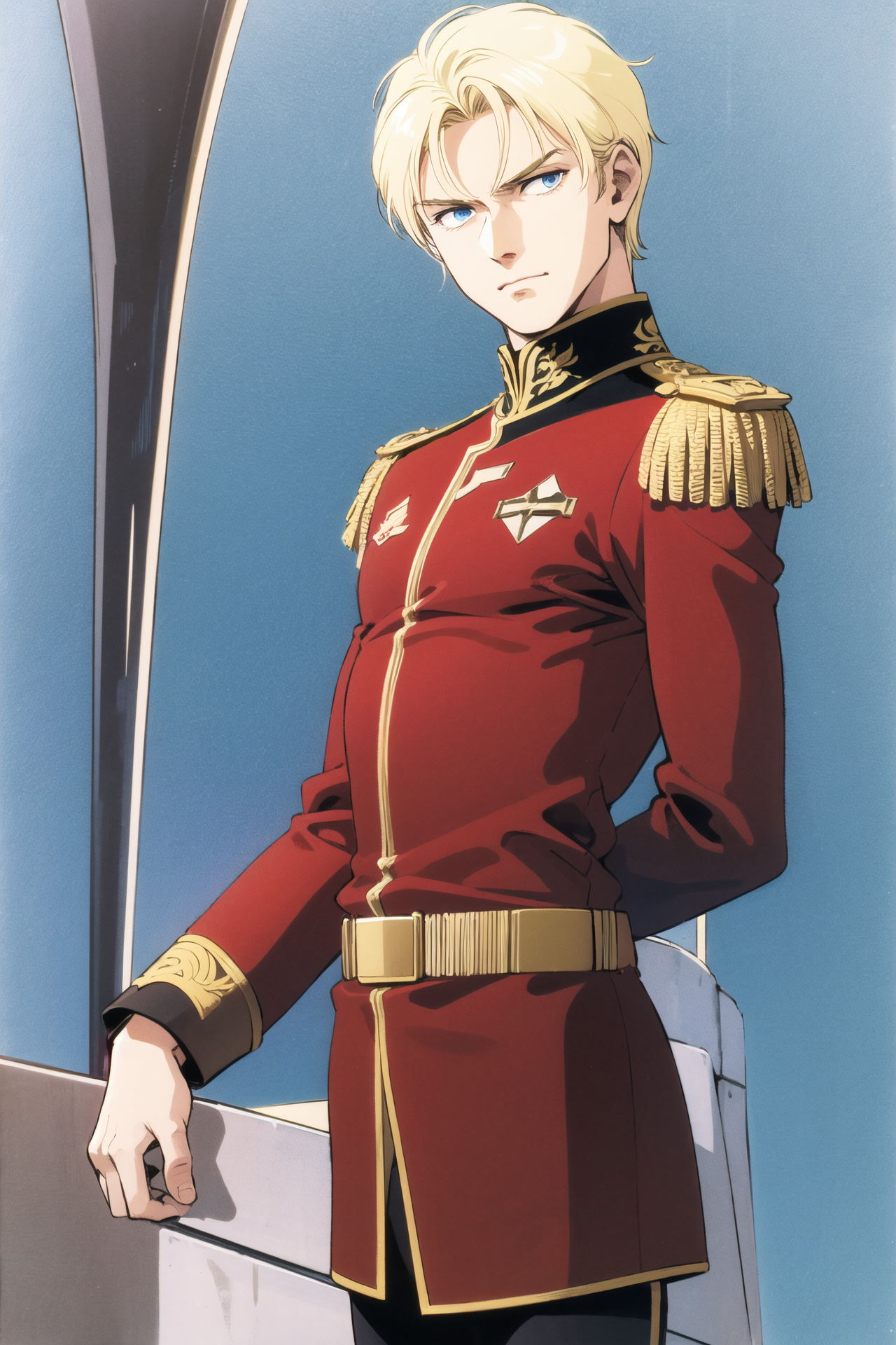 07039-3916908935-1boy, solo, male focus, blonde hair, uniform, military, military uniform, blue eyes, belt, holding, epaulettes, _lora_Hiroyuki K.png